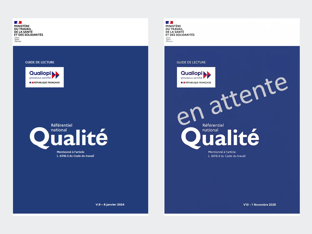Document réglementaire et dossier de conformité consultés sur un bureau professionnel